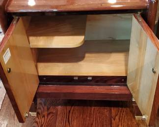Inside of French Art Deco Nightstand