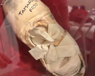 Lots of signed ballet slippers