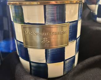 Large Makenzie Childs Royal Check Collection