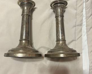 Marked 925 candlesticks
