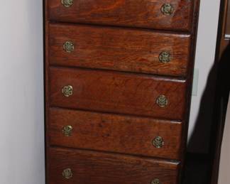 Antique Oak Cylinder Cabinet
