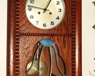 Antique German Regulator Wall Clock