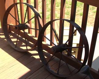 Antique Steel Wagon Wheels