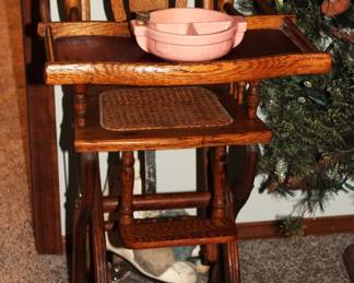 Antique High Chair/Rocker/Stroller