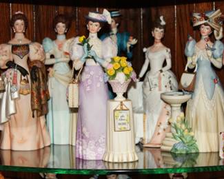 Victorian Ladies- Lenox, Thomas Kinkade, Josef Originals, Home Interiors and Avon