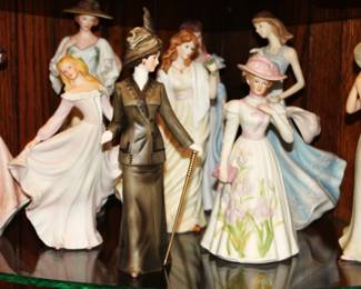 Victorian Ladies- Lenox, Thomas Kinkade, Josef Originals, Home Interiors and Avon