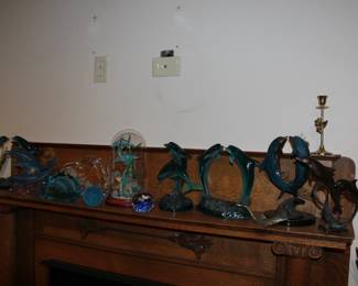 Bronze Dolphin Sculpture's Signed