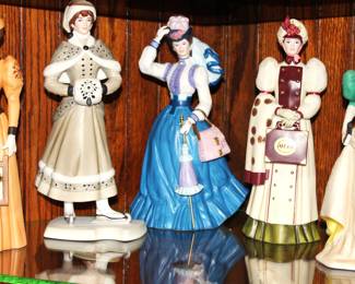 Victorian Ladies- Lenox, Thomas Kinkade, Josef Originals, Home Interiors and Avon