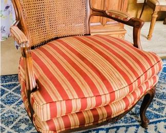 Century Furniture Cane-back arm chair