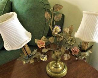 Antique Italian Tole Lamp