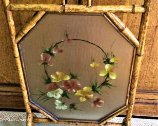 Victorian Faux Bamboo Fireplace Screen