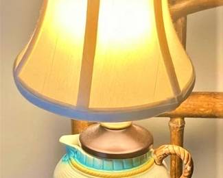 Majolica Lamp