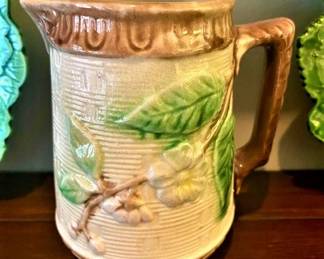 19th Century Majolica Cream Pitcher