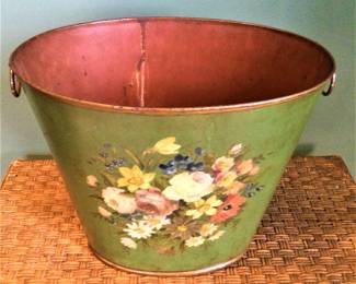 19th Century Tole Ware Bucket