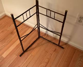 Stand for child’s kimono. Can be used in bathroom to hang hand towels .