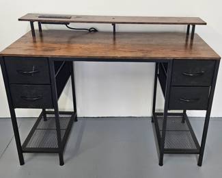 Small desk with charging station