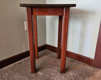 Wood side table