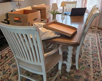 FARMHOUSE OVERSIZED TABLE AND CHAIRS