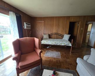 DAYBED, WING BACK CHAIR