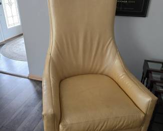 YELLOW LEATHER CHAIR
