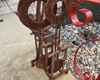 OUTDOOR WROUGHT IRON ART