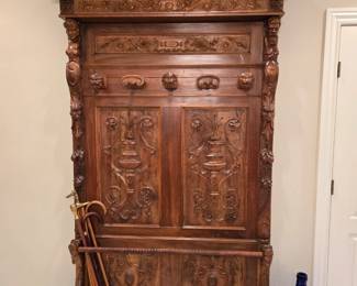 Beautiful coat rack/umbrella holder cir. 1893