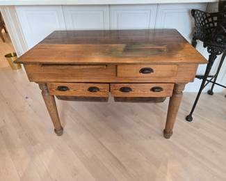 Antique possum belly bakers table