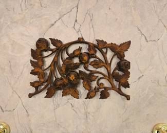 Antique iron wall art