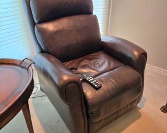 Leather Power recliner
