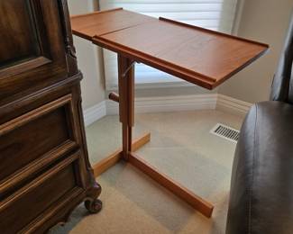 Wood bedside table