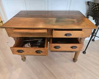 Antique possum belly bakers table