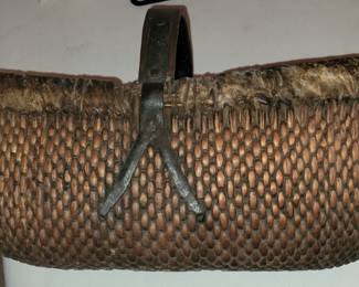 Antique Asian Shanxi Hand Woven Basket