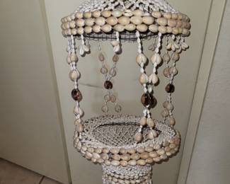 Vintage Seashell Plant Holder