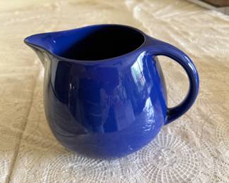 Vintage Fiesta Kitchen Kraft blue pitcher. 
