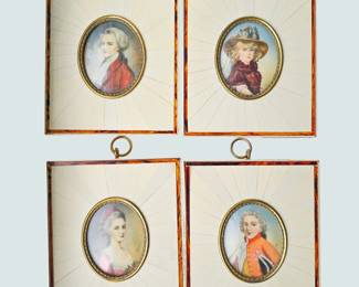 Painted portrait miniatures