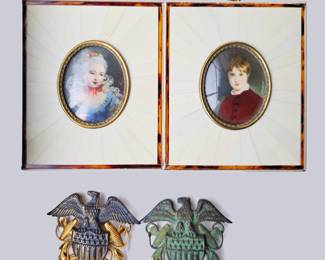 Painted portrait miniatures