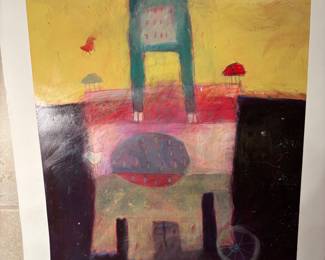 Karen Hoepting, acrylic on paper