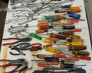 These are all the tools that were crammed in the Craftsman boxes. There are complete sets of some things, I just didn't have time to sort them.
