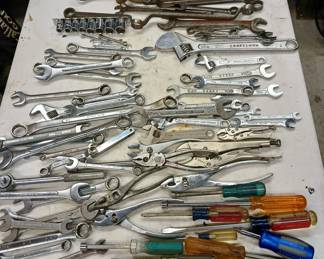 These are all the tools that were crammed in the Craftsman boxes. There are complete sets of some things, I just didn't have time to sort them.