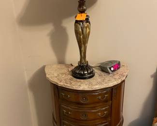 cute marble topped lamp table