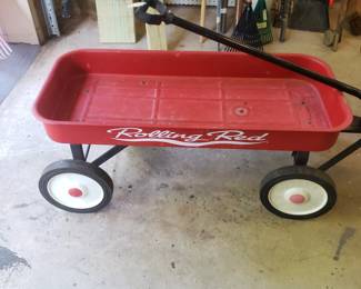 Rolling red wagon