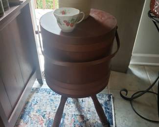 Cute round sewing cabinet