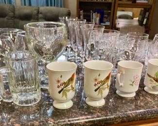 Large Selection of Dishes and Glassware.