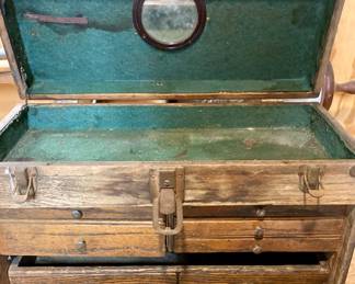 Antique/Vintage STAR CHEST 7 Drawer Oak Machinist Tool Box