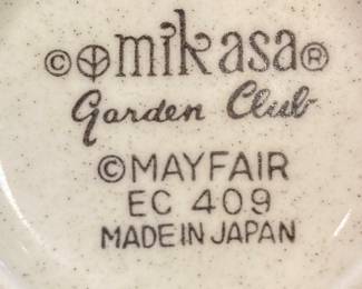 Vintage Mikasa Garden Club Dining Set.