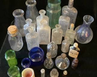 Vintage Assorted Miscellaneous Bottles Lot