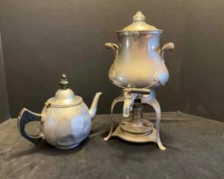 Royal Pure Aluminum Tea Pot Early 20th Century Pewter Coffee Tea Pot