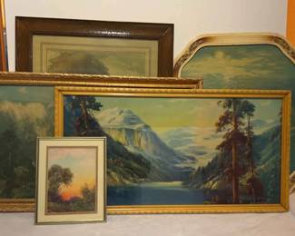 5 Vintage Frames Prints