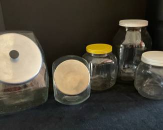 Two Glass Cookie Jars More