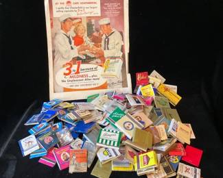 Vintage Advertising Match Book Collection Mystery Lot